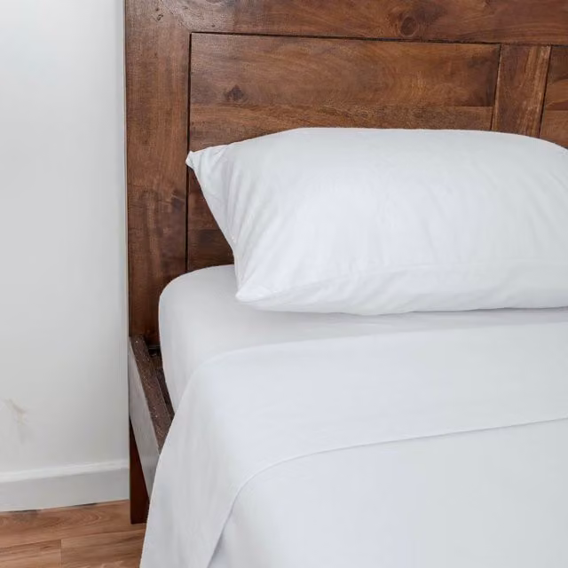 Homescapes White Brushed Cotton Flannelette Flat Sheet