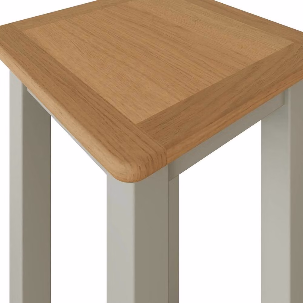 VOGREX Sage Green Oak Side Table, W/D/H: 24 x 27 x 55 cm – 2