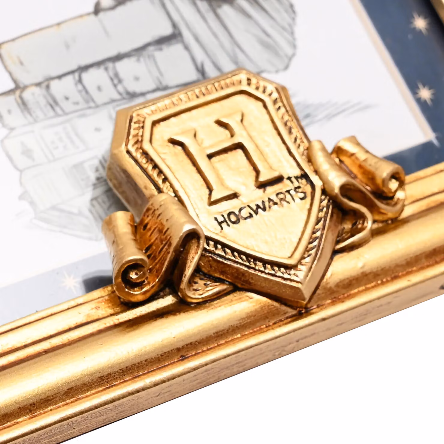 Warner Bros Harry Potter Hedwig Gold Metal Photo Frame, W: 15 cm, H: 15 cm, D: 1 cm – 4