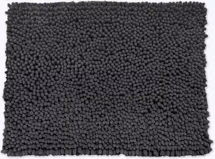 Allure Bath Fashions Jumbo Chenille Bath Mat, Non-Slip and Quick-Drying, Charcoal Grey, W/D: 50 x 70 cm