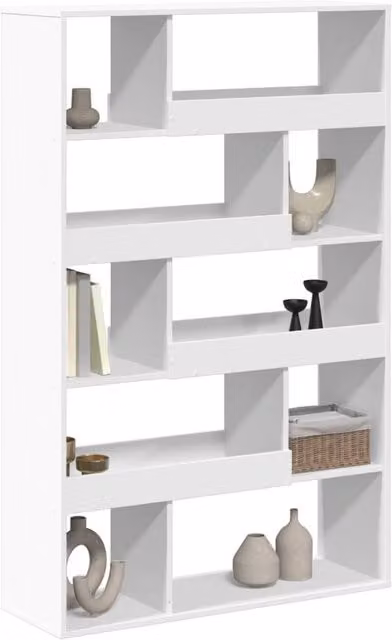 Berkfield Home Modern White Room Divider in Engineered Wood W/D/H: 100 x 33 x 156.5 cm