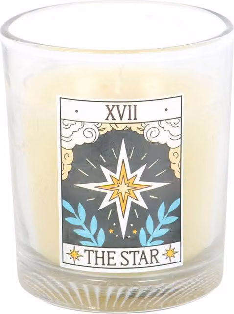 Something Different The Star Blueberry Tarot Vintage Votive Candle in Light Sand