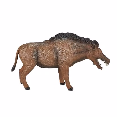 MOJO Prehistoric Life Collection Entelodont Daeodon Dinosaur Model Toy Figure, Brown and Multicolour