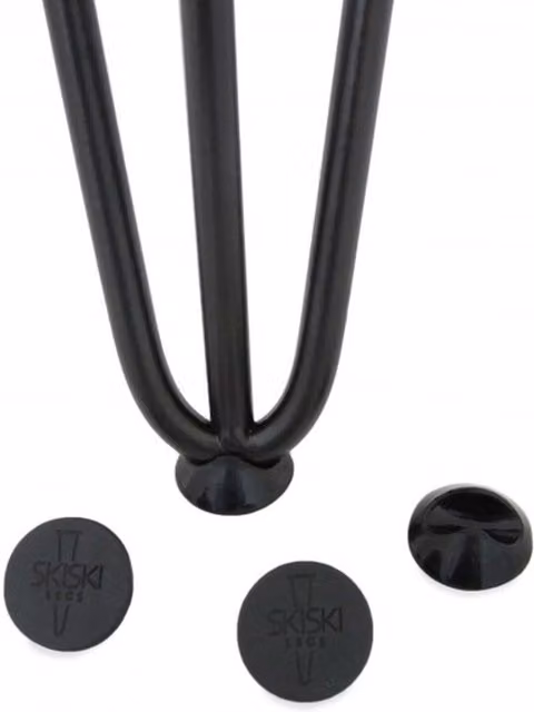 SKISKI 4-Pack Black Plastic Hairpin Leg Feet Protectors