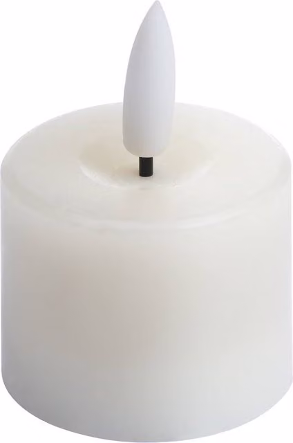 Hill Interiors Luxe Collection Natural Glow LED Tealight Candles, Pack of 6, Cream/Beige/White
