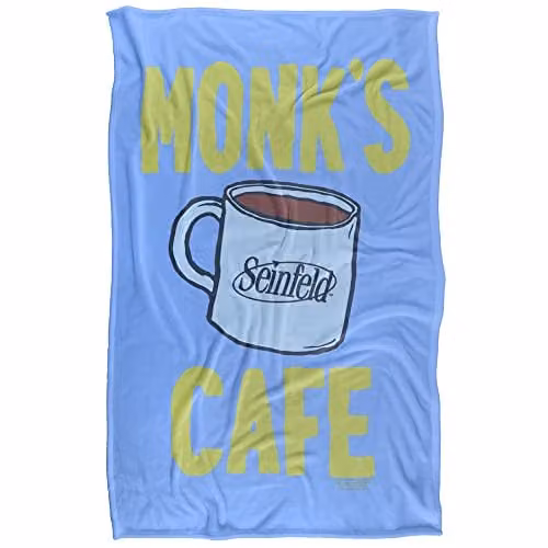 Warner Bros. Seinfeld The Best Coffee In Town Super Soft Fleece Throw Blanket, Multicolour, W/D/H: 91 x 147 cm – 1