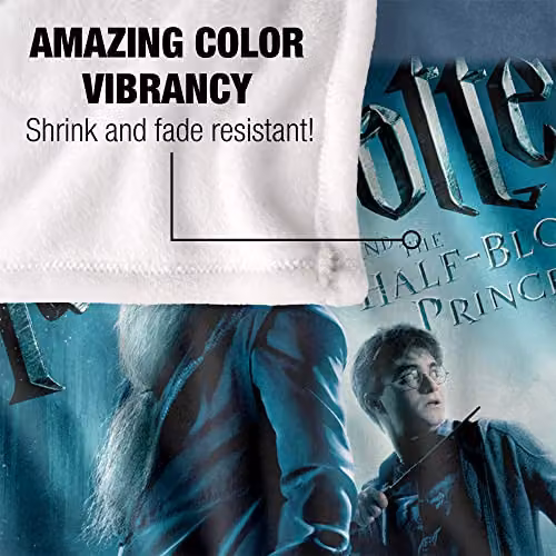 LOGOVISION Harry Potter Half Blood Prince Poster Super Soft Fleece Throw Blanket, White and Multicolour, W/D/H: 152 x 152 x 127 cm – 5