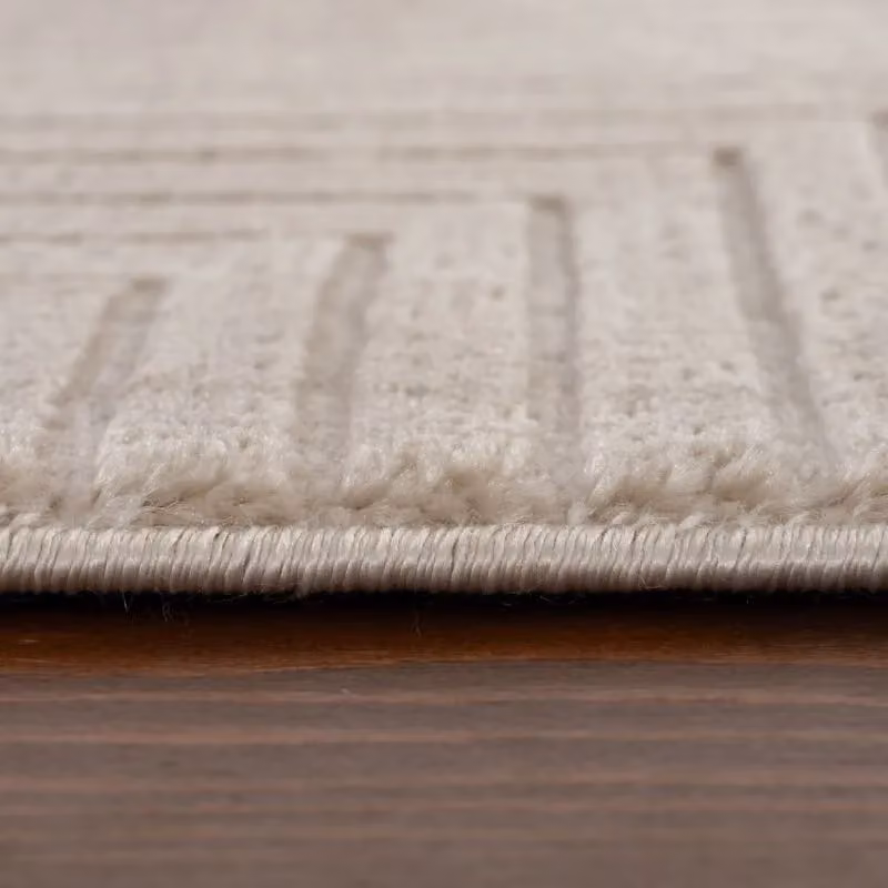 THE RUGS Carmel Modern Geometric Area Rug in Beige, Stain Resistant, W: 120 cm x L: 170 cm – 3