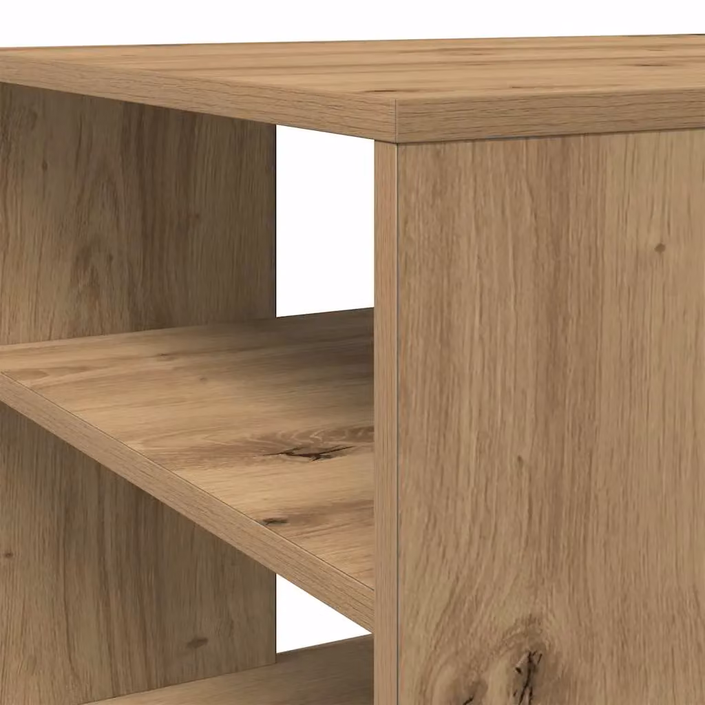Berkfield Home Artisan Oak Coffee Table in Brown, W/D/H: 100 x 50 x 40 cm – 3