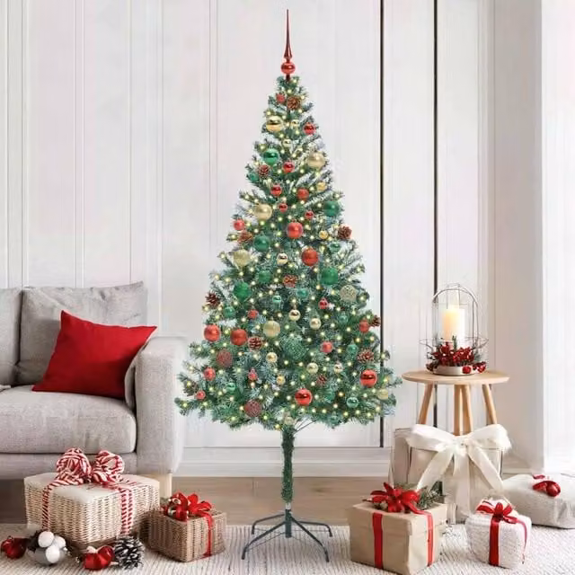 Berkfield Home Artificial Green Christmas Tree with Stand, Height: 180 cm