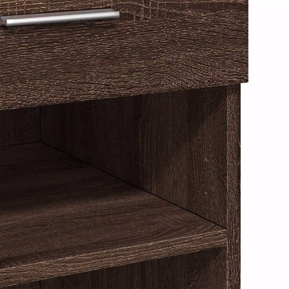 Berkfield Home Brown Oak Sideboard, W: 80 cm, D: 42.5 cm, H: 93 cm – 6
