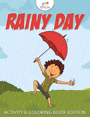 Kreative Kids Rainy Day Activity and Colouring Book Edition for Children, Multicolour, Paperback