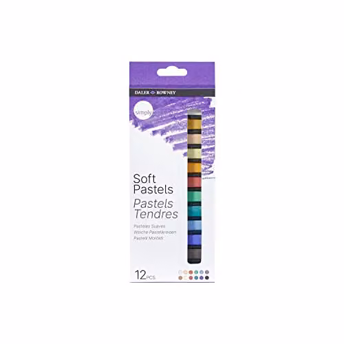 Daler-Rowney Simply Soft Oil Pastel Set, 12 Assorted Colours – 2