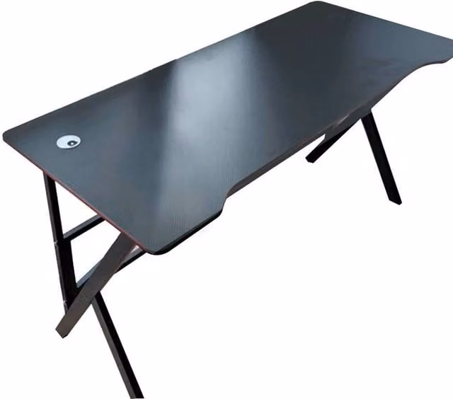 FLAVORA Ergonomic Gaming Computer Desk in Black, Width: 100 cm