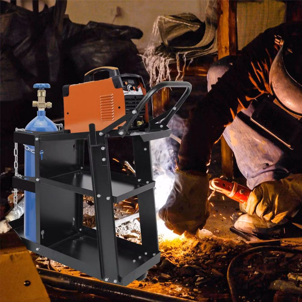 Dprodo Heavy Duty Rollable Steel Welding Cart in Black, W/D/H: 60 x 80 x 45 cm – 6