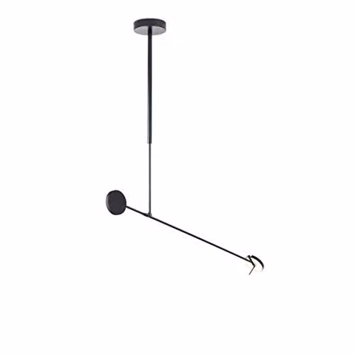 Netlighting Invisible LED Suspended Pendant Light, Matt Black, 765lm, 3000K, Dimmable – 1