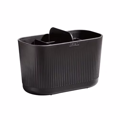 ReBorn Large Recycled Bathroom Caddy Organiser, Graphite Black – 1
