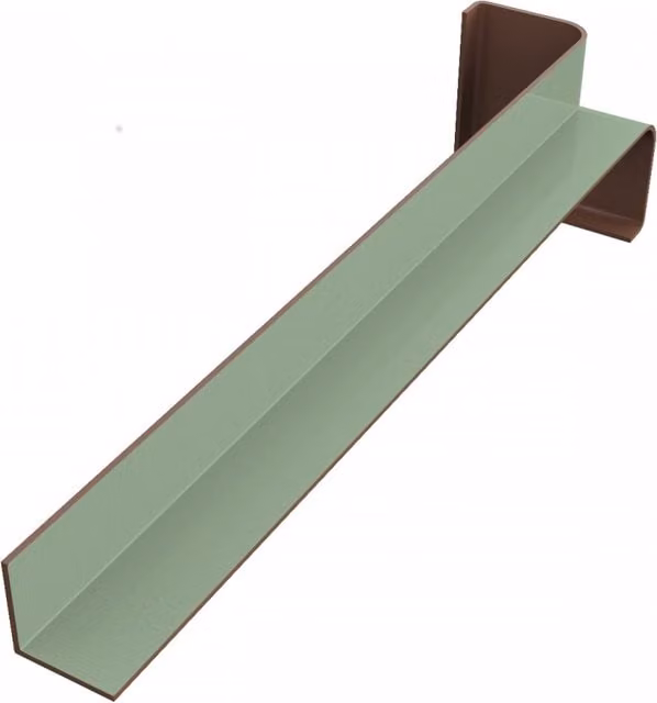 Freefoam Green PVC Woodgrain Fascia Internal Corner Trim, 300mm