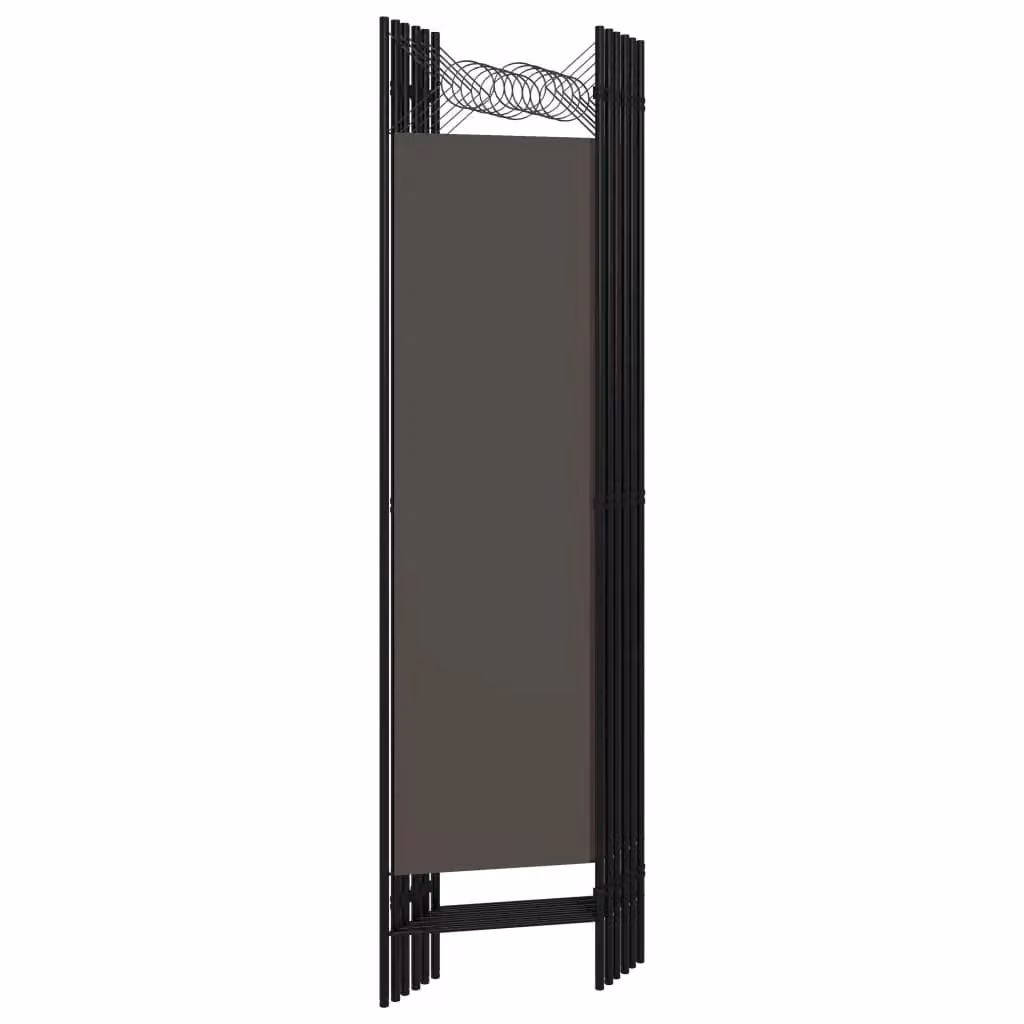 Berkfield Home 6-Panel Room Divider in Anthracite and Black, W: 240 cm, H: 180 cm – 2