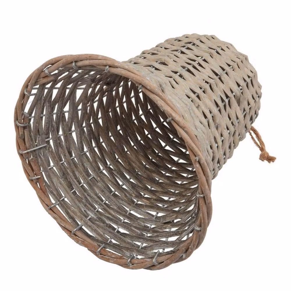 Lemon Pavilion Furniture and Decor The Noel Collection Extra Large Bell Decoration in Brown, W: 12 cm, D: 12 cm, H: 20 cm – 2