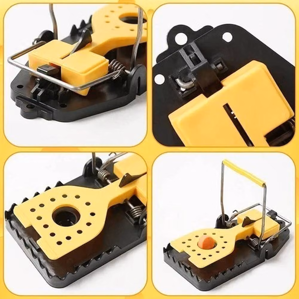 Ventryn 4 Pack Professional Reusable Mouse Traps in Black – 3