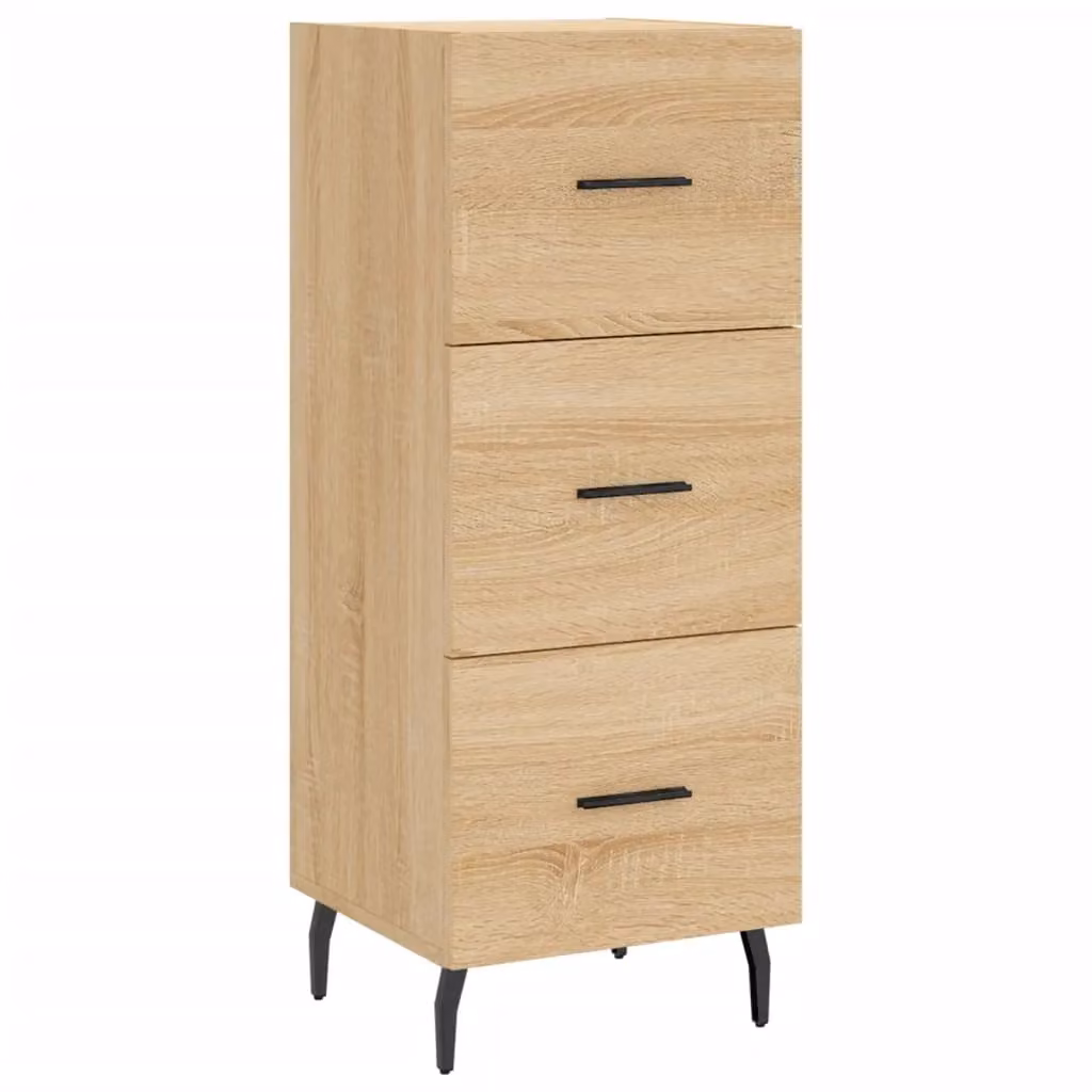 Berkfield Home Sonoma Oak Sideboard in Brown, W/D/H: 34.5 x 34 x 90 cm – 2