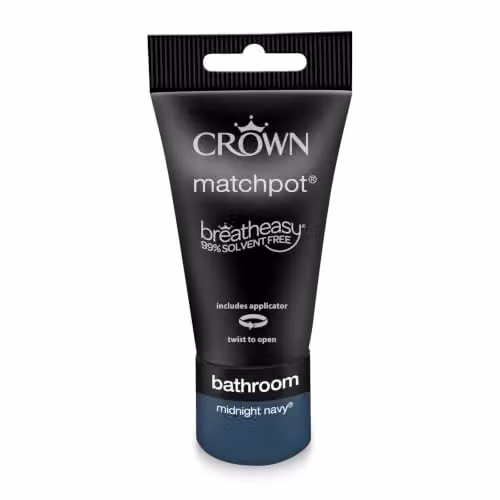 Crown EASYCLEAN Navy Blue Anti Mould Bathroom Tester Pot - Sample 40ml – 2