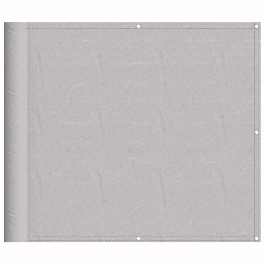 Berkfield Home Balcony Screen Cover, Light Grey, W: 90 cm, H: 500 cm, 100% Polyester Oxford – 2