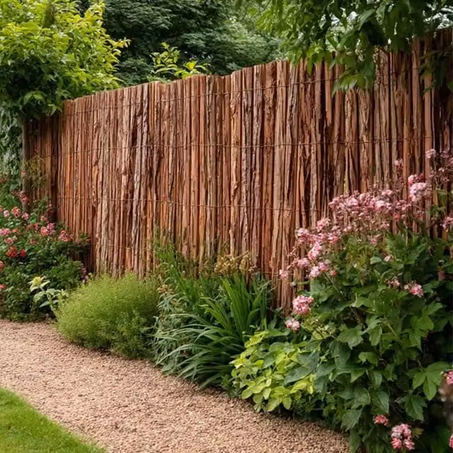 Access Garden Products Premium Woven Bark Fencing Screening Roll, Brown, W: 400 cm, H: 150 cm