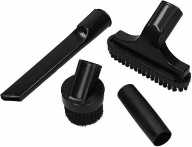 SPETLEK 4pc Mini Attachment Kit with End Brush for Vacuum Hose, Black – 1