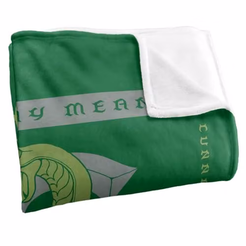Warner Bros. Harry Potter Slytherin By Any Means Super Soft Fleece Throw Blanket, Green/Multicolour, W/D/H: 91.44 x 147.0 x 0 cm – 2