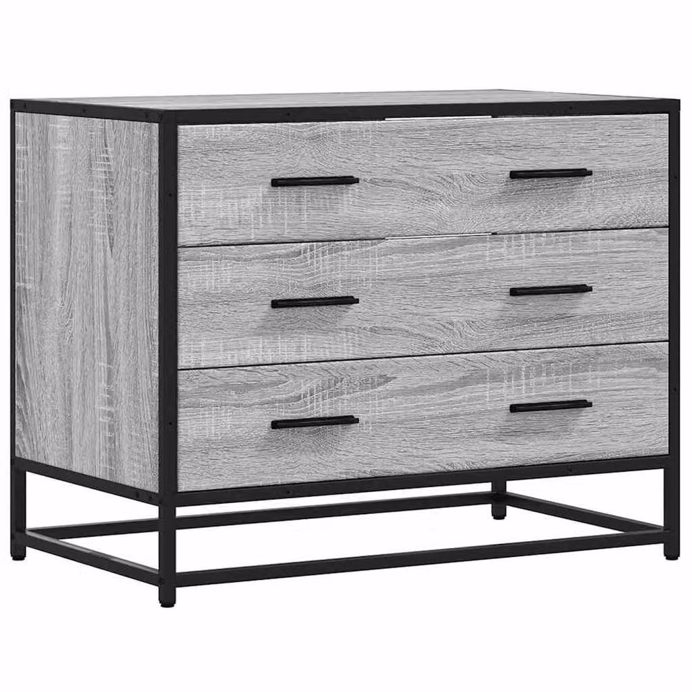 Berkfield Home Elegant Grey Sonoma Drawer Cabinet, W/D/H: 70 x 41 x 56 cm – 2
