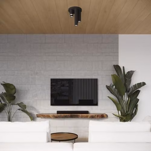 Sollux Lighting modern black metal ceiling lamp with 3 lights, W/D/H: 12 x 25 x 25 cm – 9