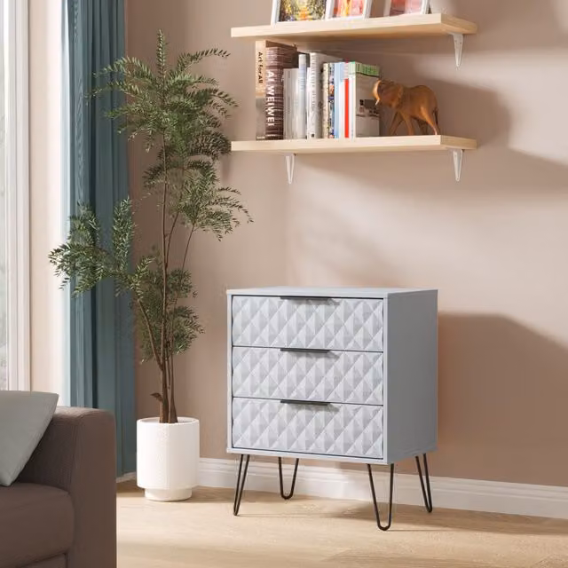 2 U Islay 3 Drawer Chest in Light Blue