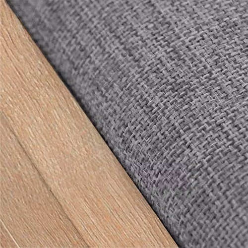 Gr8 Home Wooden Shoe Storage Rack Ottoman Bench with Grey Fabric Padded Seat, W/D/H: 120 x 40 x 40 cm – 4