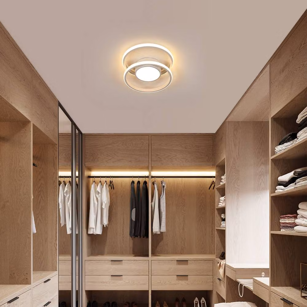 Pheashine Modern Double Ring LED Ceiling Light, 42W, White, Diameter: 40 cm – 2