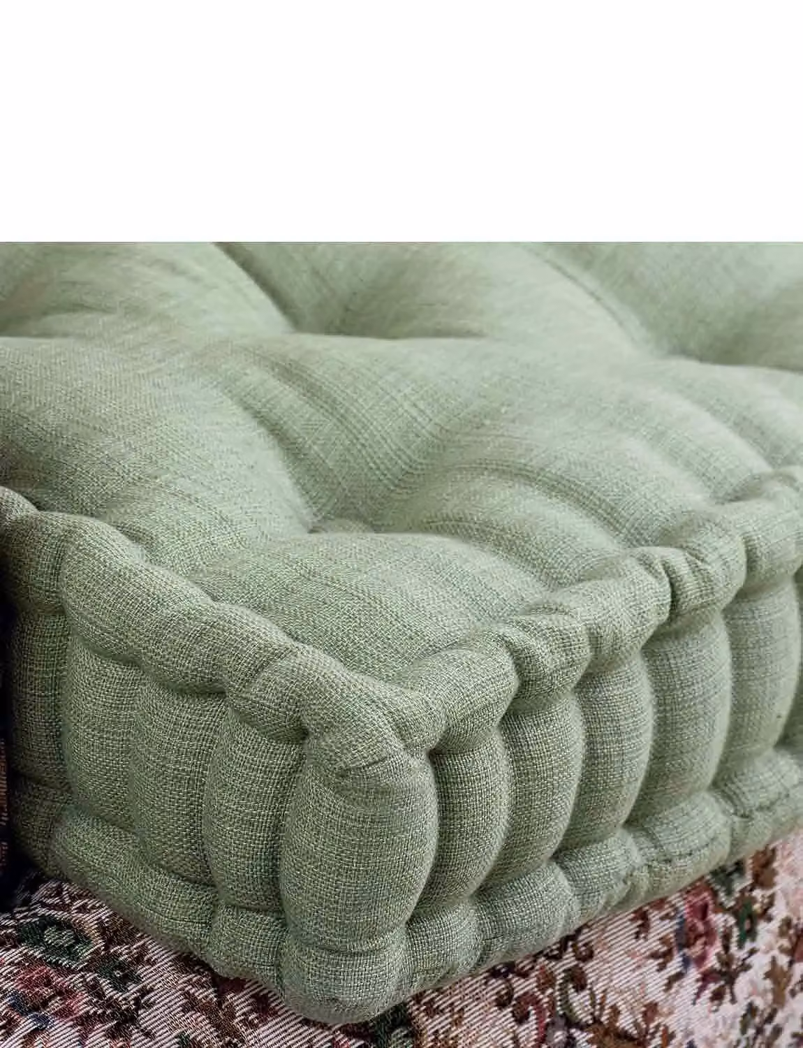Chums 3 Seater Booster Cushion in Green, W/D/H: 130.0 x 51.0 x 10.0 cm – 2