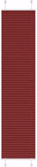 Berkfield Home Single Pleat Corded Blind in Bordeaux Red Polyester, W: 45 cm, H: 200 cm – 1