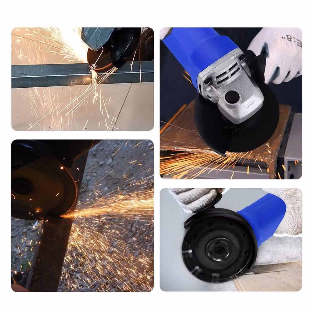 NESTLUNE Heavy Duty 3500W Electric Angle Grinder 115mm Corded, Blue – 4