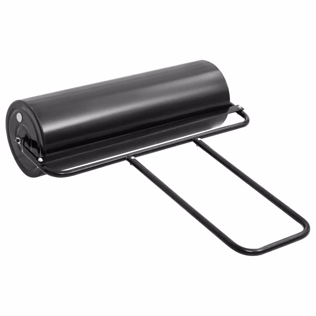 Berkfield Home Garden Manual Lawn Roller with Handle, Black, 63 L, Steel and Iron – 2