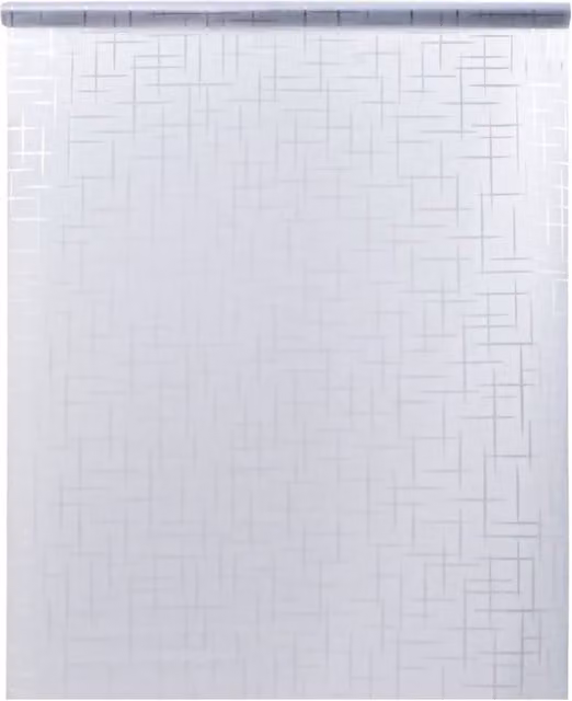 Berkfield Home Frosted Star Pattern Window Film, White and Multicolour Geometric PVC, W: 45 cm x L: 500 cm