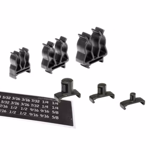 Ernst Manufacturing Socket Boss Accessory Pack with Face-Mount Holders and Twist-Lock Clips in Red – 2