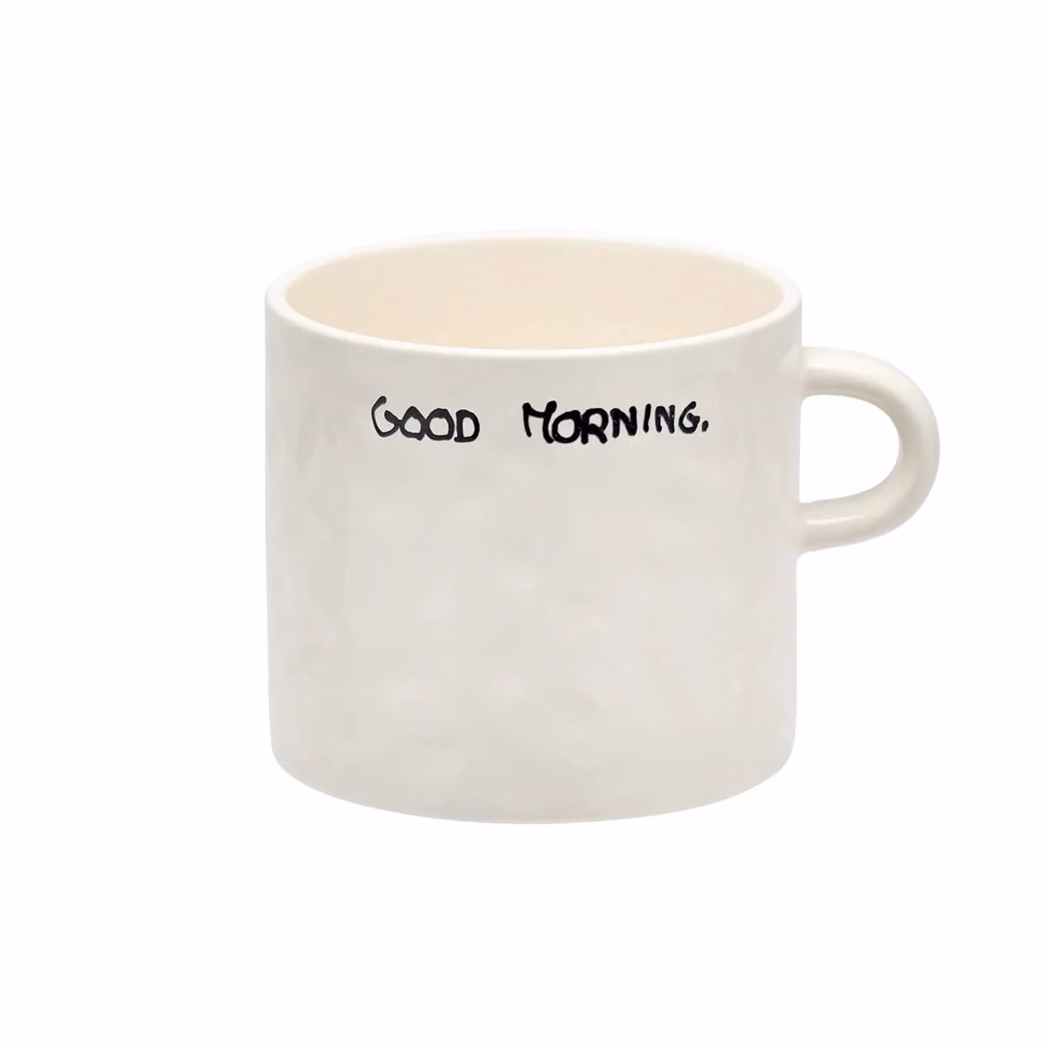 Anna + Nina Good Morning Ceramic Mug in White