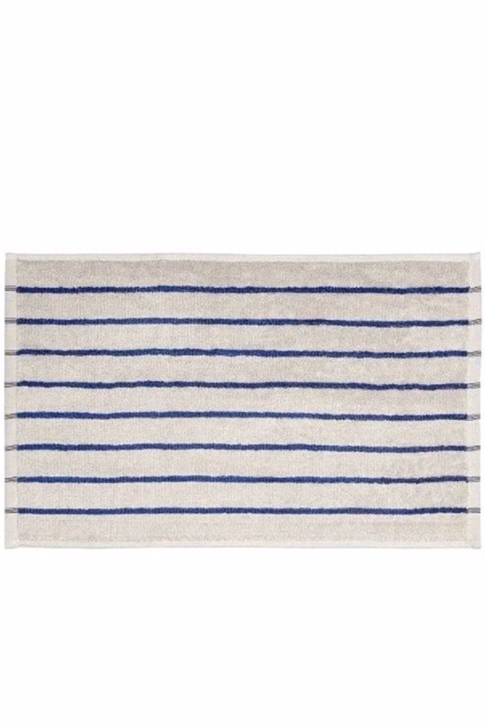 Blomus ARTO Set of 2 Striped Cotton Terry Guest Towels in Moonbeam/Mazarine Blue and Off-White, W: 30 cm, H: 50 cm – 2