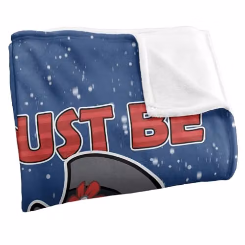 LOGOVISION Frosty The Snowman It Must Be Magic Super Soft Silky Fleece Blanket, Multicolour and Blue – 2