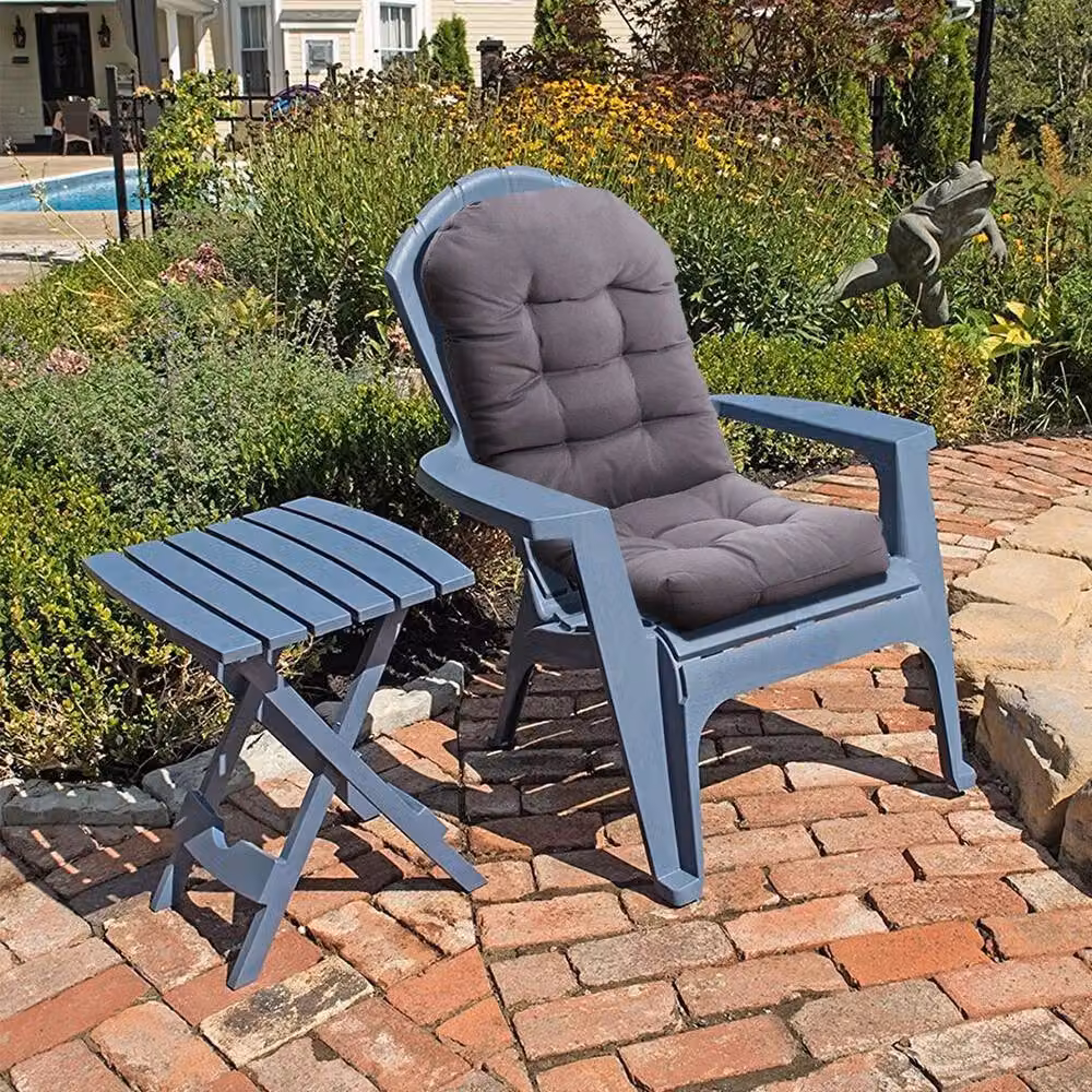 PAWNORA Chair Cushion in Dark Grey, W: 110 cm, D: 48 cm, H: 8 cm – 5