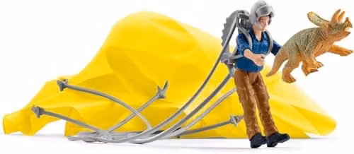 Schleich Parachute Rescue Dinosaurs Toy Playset in Yellow – 1