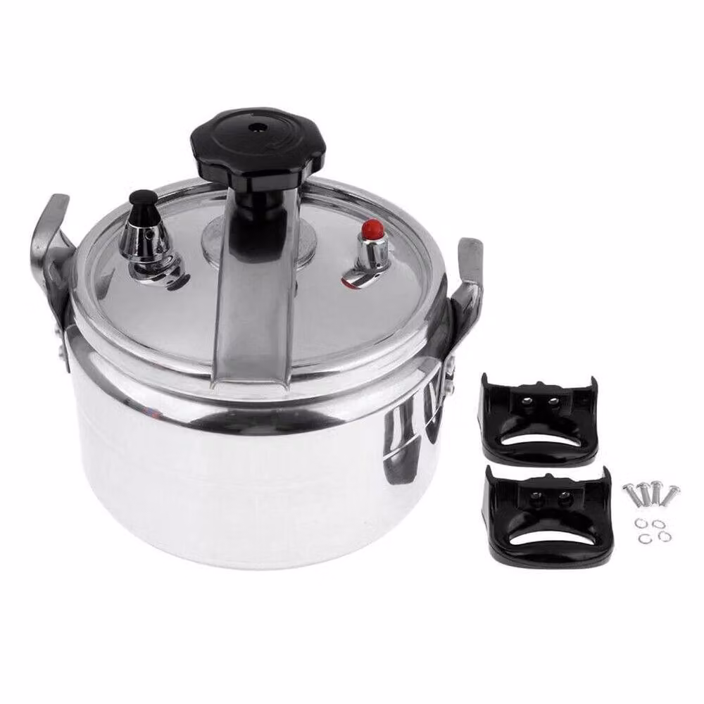 Spetlek 11l Aluminium Pressure Cooker with Lid Latch Indicator in Silver – 3