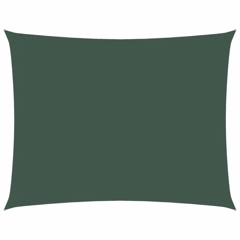 Berkfield Home Rectangular Oxford Fabric Sunshade Sail in Dark Green, 2.5 x 3.5 m