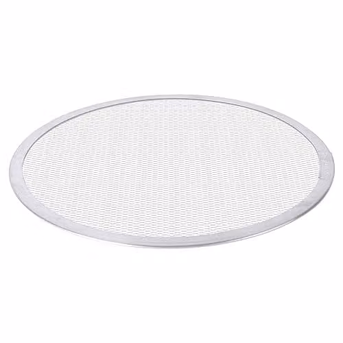 Argon Tableware Non-Stick Aluminium Mesh Pizza Tray, Silver, Diameter: 31 cm
